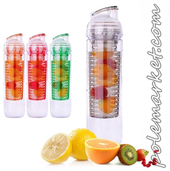 бутылка спортивная с фруктами