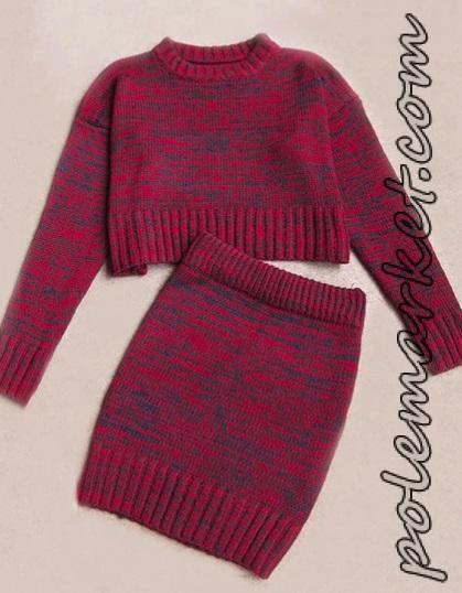 костюм красный